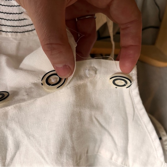 White vintage linen dress - Picture 2 of 8